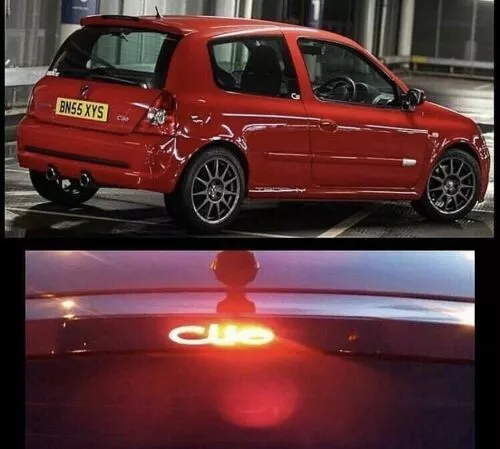 Renault Clio MK3 2007 Custo 3rd Brake Light Car Sticker Vinyl Clio Sport Fre P&P