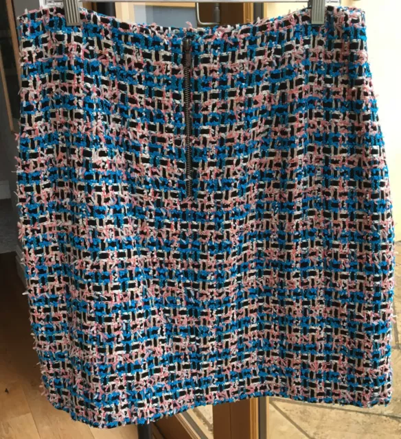 L K Bennett azure patterned Echo skirt. Vintage style. UK16. New with tags 2