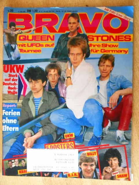 Bravo 20/1982 Komplett - Motörhead, Paul McCartney, Queen, Rolling Stones  - TOP