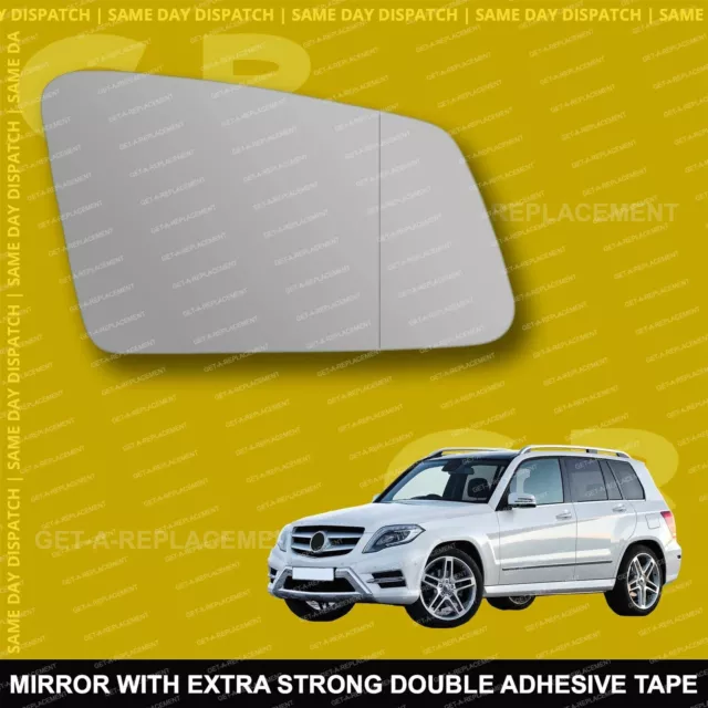 FOR MERCEDES-BENZ GLK-CLASS X204 wing mirror glass 08-15 Right side Blind  Spot £7.99 - PicClick UK