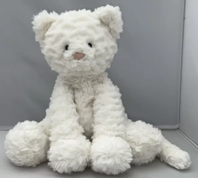 JELLYCAT FUDDLEWUDDLE WHITE Kitty Cat Soft Toy Plush Medium Size 30.00 PicClick UK