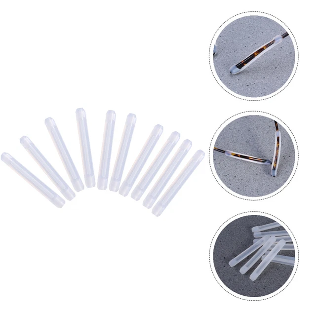 6 Paires De Protège-branches De Lunettes En Silicone Antidérapant - Couleurs Assorties, Pour Un Meilleur Maintien
