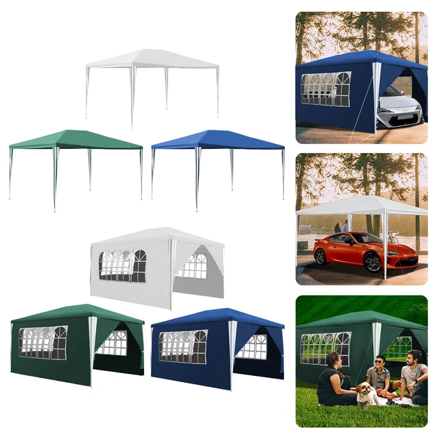 Pavillon 3x3-3x9m Camping Stabiles hochwertiges Partyzelt Hochzeit Festzelt