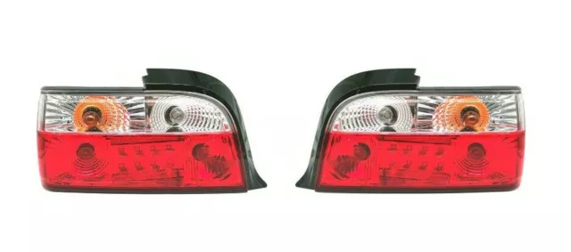 Led Rückleuchten Set in Rot/Weiß für BMW E36 Coupe/Cabrio