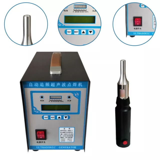 Portable Ultrasonic Plastic Welder Handheld Plastic Spot Welding Machine 110V