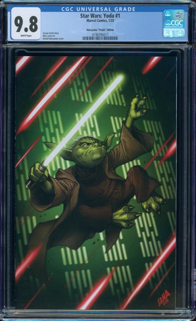 Star Wars: Yoda #1 David Nakayama Virgin CGC 9.8 Origin of Yoda, multiple 1sts