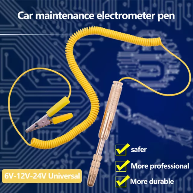 Diagnostic Tools DC 6V 12V 24V Copper Auto Car Light Circuit Tester Lamp Volt-tz