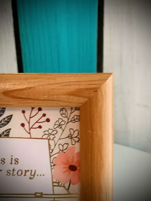 Vintage Mission Arts & Crafts Solid Oak Wood Picture Frame 3.5x5 Nice Wood Grain