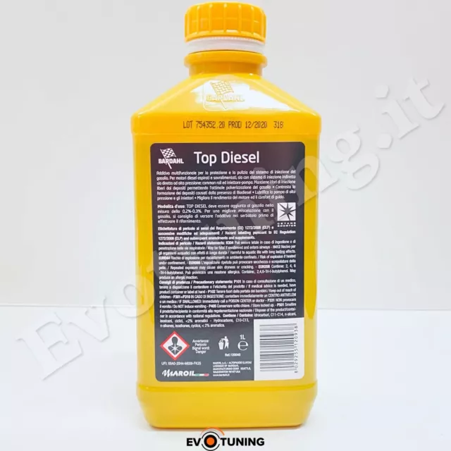 Bardal Top Diesel Additivo Gasolio Pulizia Iniettori Impianto Alimentazione 1 Lt 3