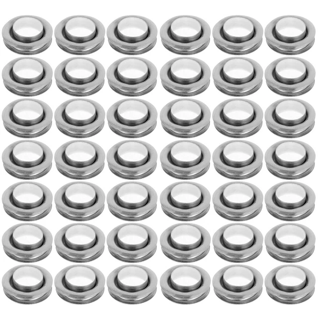 50 juegos de uniones de tunel para hebillas perforadas kit para reparar