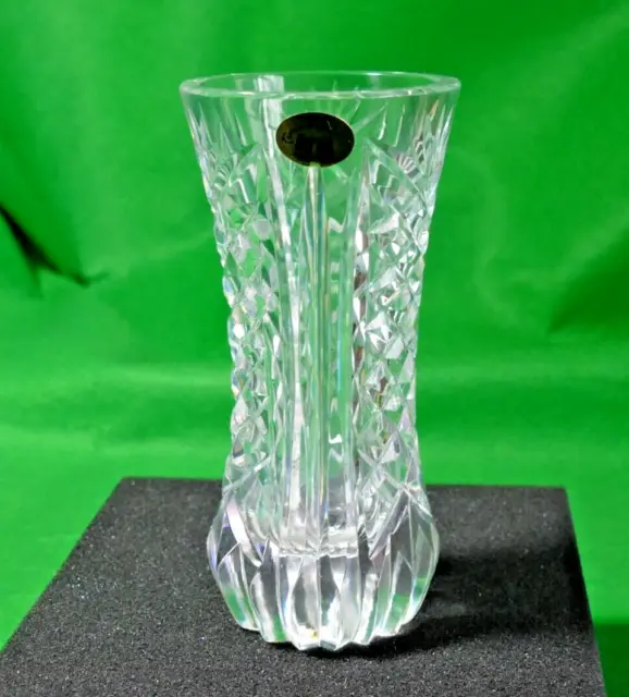 Tyrone Crystal Omagh Bud Vase stamped - 5 1/2" Tall - Vintage Irish