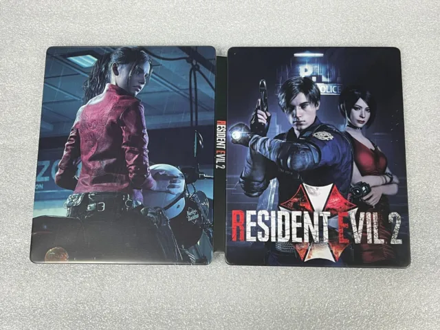 Resident Evil 2 Custom mand steelbook case (NO GAME DISC) for PS4/PS5/Xbox