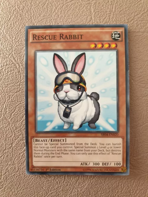 Yugioh Rescue Rabbit Sr04-En020 1St Ed Nm