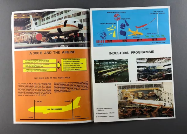Airbus A300B Manufacturers Sales Brochure / Cutaway Poster - Airbus Industrie 2