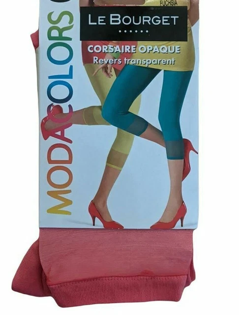 👕 Le Bourget Modacolor Taille 1/2  Fuschia  👕 leggings corsaire opaque 80 D