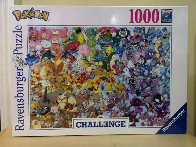 Puzzle 1000 pièces - Pokémon Challenge – Les contrées du jeu