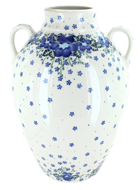 Blue Rose Polish Pottery Melanie Large Jug Vase