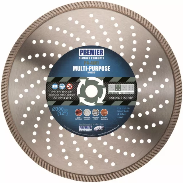 150mm Premier Diamond Blade P5-5in1 TURBO Concrete Building Materials 6" Disc 5*