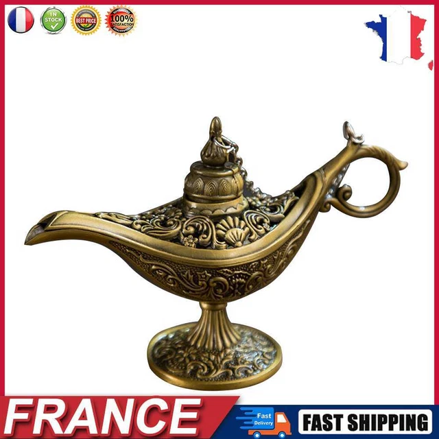 Vintage Aladdin Lamp Fairy Tale Home Desk Ornament Decor (Ancient Copper) fr