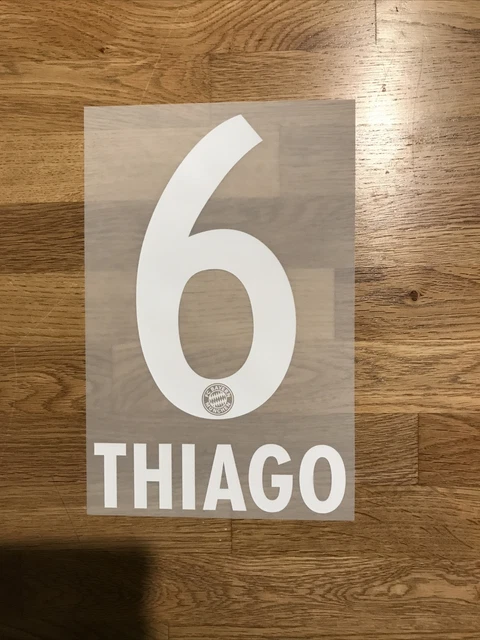 FC Bayern München Aufdruck 6 Thiago Für Kinder Trikots In Weiss