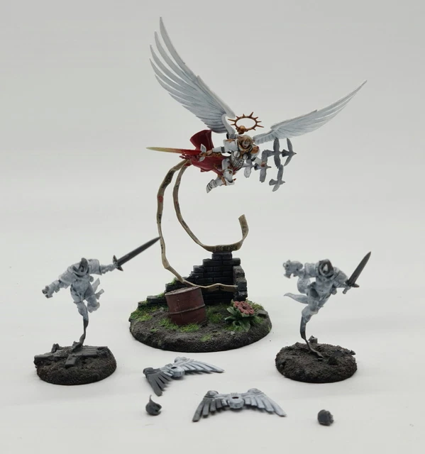 Celestine, the Living Saint Adepta Sororitas Hexenjäger Warhammer 40K gut bemalt