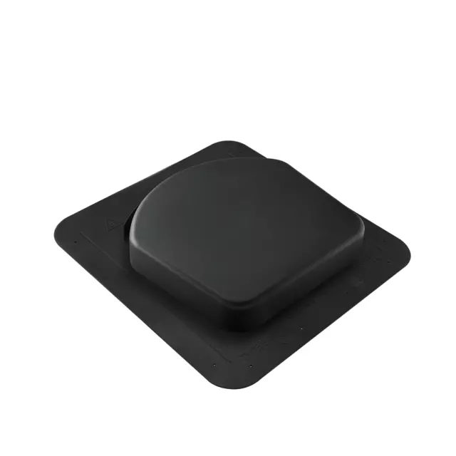 SNOWVENTCO Upper Roof Exhaust Vent, 50 sq. in. (Black) Package of 6