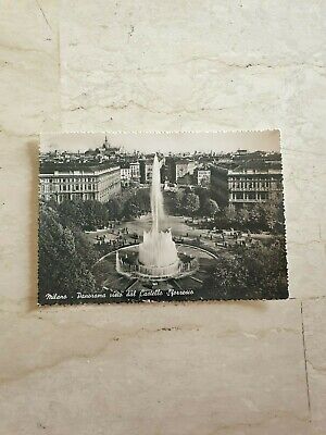 milano panorama dal castello sforzesco formato grande anni '50 