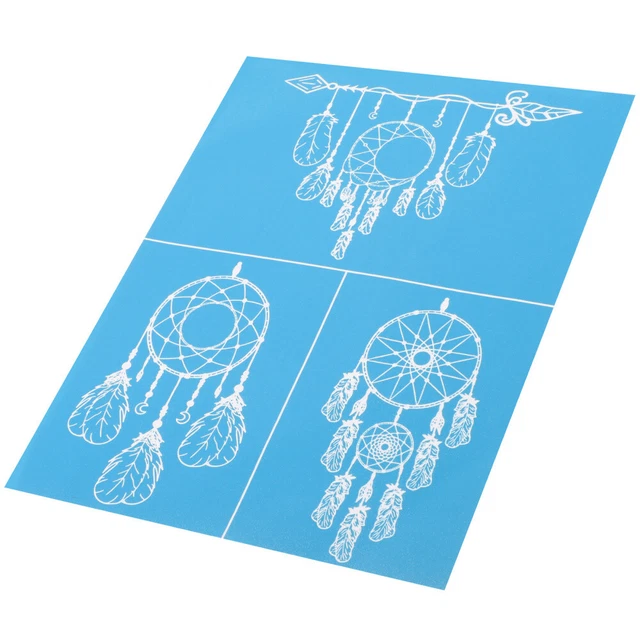 Florale Vorlagen DIY Mesh-Transfer Siebdruck-Vorlage Blumen