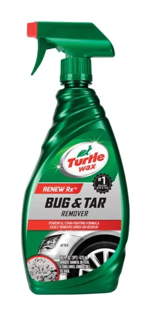 2-Pk~ Turtle Wax AUTO Powerful BUG & TAR Stain REMOVER Metal Paint Plastic  Glass