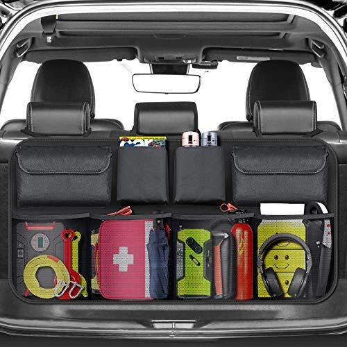 BURNNOVE Organisateur Coffre Voiture Rangement Multipurpose Organisateur de C...