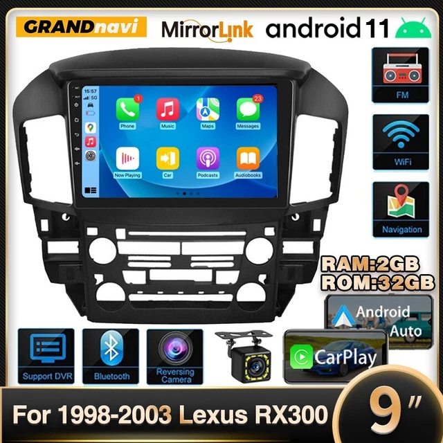 For 1998-2003 Lexus RX300 32G Android Carplay Car Stereo Radio GPS Navi w/Camera
