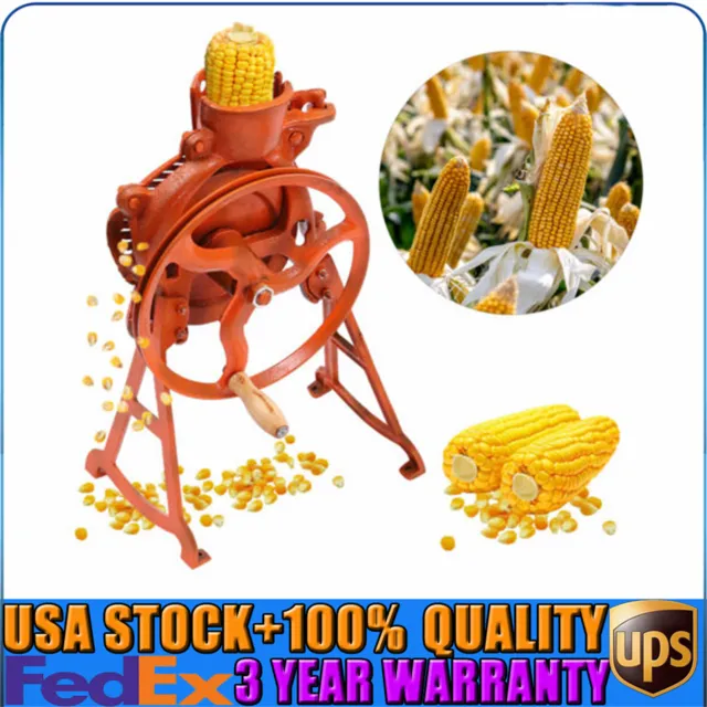 Corn Sheller Hand Crank Corn Thresher Stripping Machine Not Antique Iron  Manual