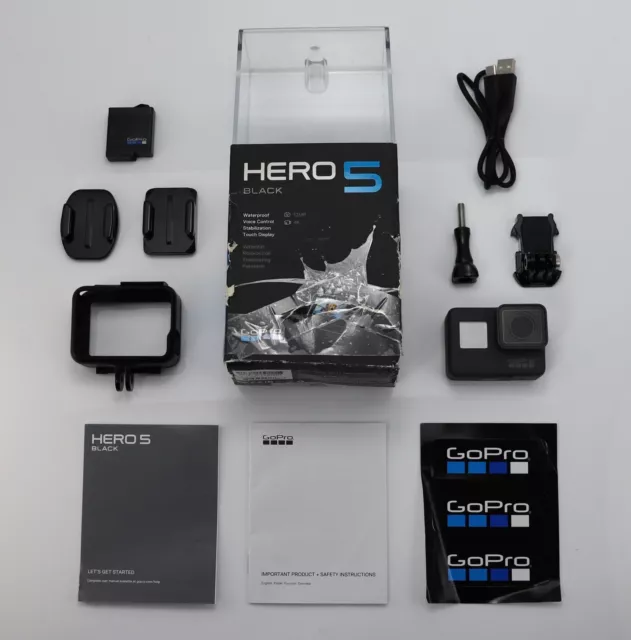 Gopro Hero 5 Black Camcorder Boxed 4K / 1080P Hd Action Video Camera Wi-Fi Sdxc