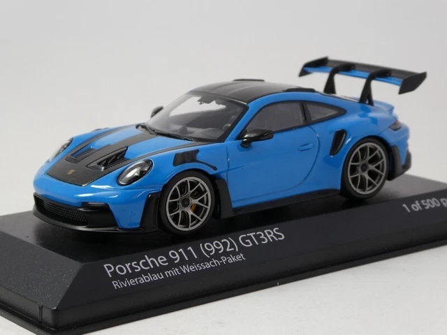 Minichamps 1/18 – Porsche 911 GT3 RS 4.0 (2011) – Bleue – Neuf