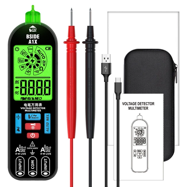 A1X Mini Multimeter LCD Digital Tester Voltage Detector DC/AC Voltage Resistance