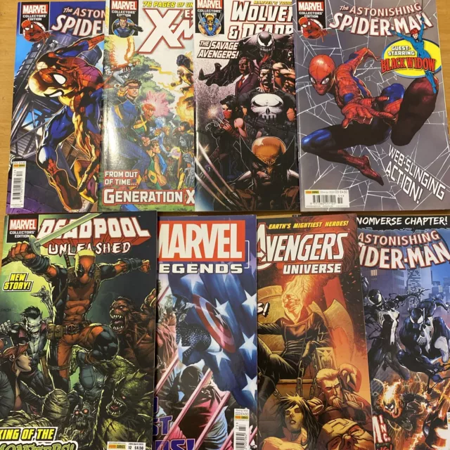 8 Marvel Collectors Edition Comics VGC Spider Man Wolverine Deadpool Etc