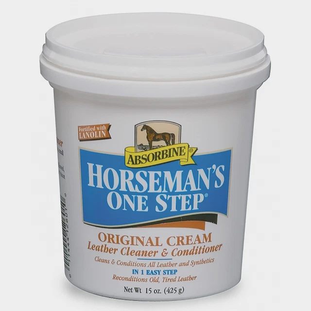 Nuevo Absorbine Horseman's One Step Original Crema Cuero Limpiador y Acondicionador