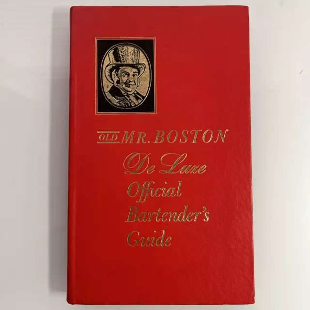 Vtg Old Mr Boston De Luxe Official Bartenders Guide 1965 Hardcover Drink Recipes