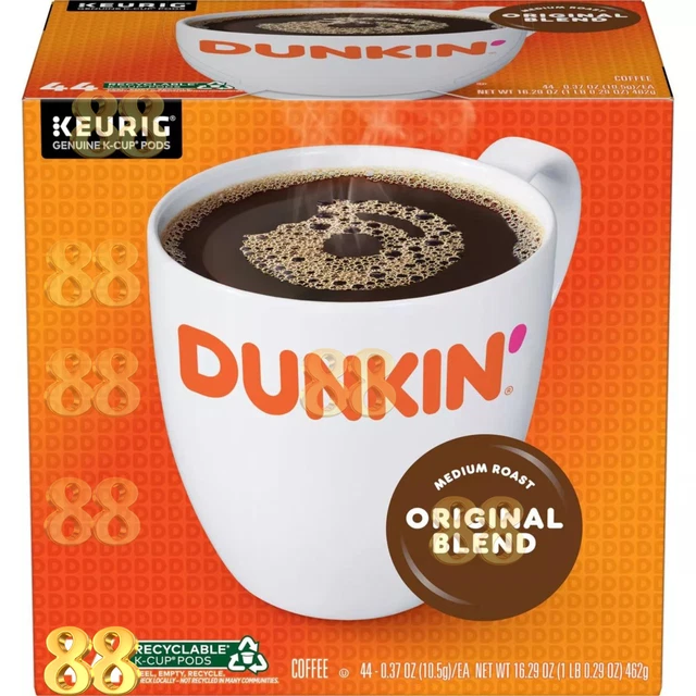 2024 DUNKIN DONUTS Original Blend KCups, Medium Roast Medium Roast