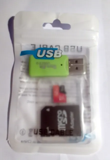 1 TB Micro SD Tarjeta de memoria con adaptador + Cable USB - Nueva