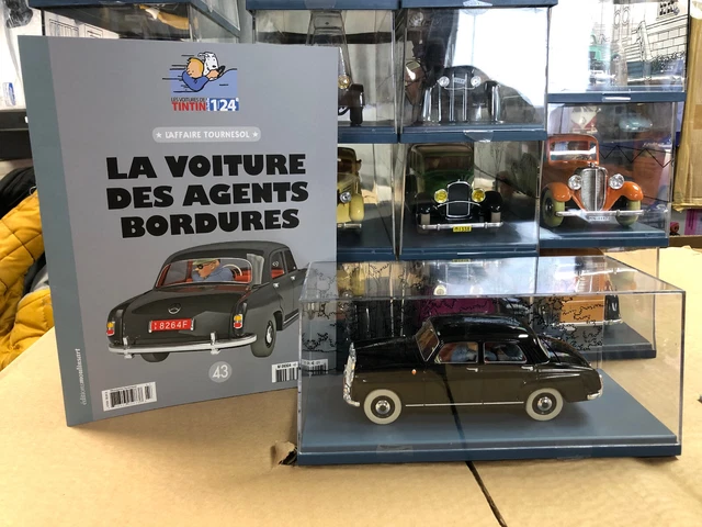Voiture TINTIN 1/24 Collection Hachette N°43 La Voiture des Agents Bordures