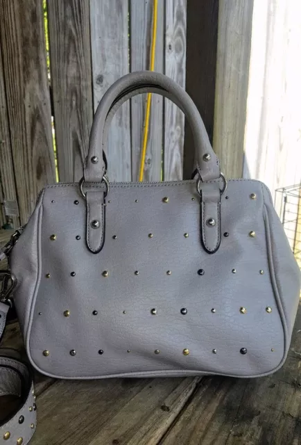 Juicy Couture Gray India Studded Small Satchel Bag