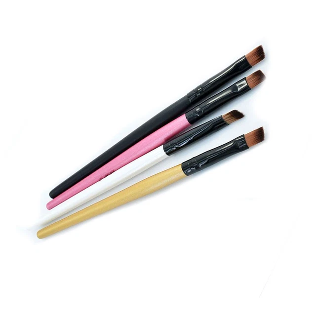 Use Herramientas Profesionales Hecho por el Hombre Manija de Madera Manija de Ojos Cepillo de Sombra de Ojos Multicolor