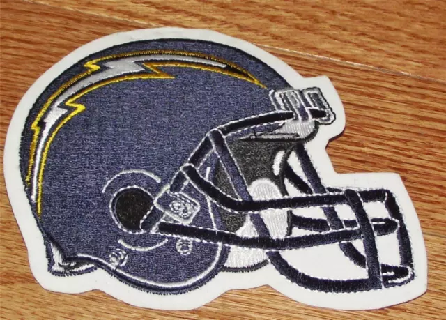 San Diego Chargers Helmet Patch 4.5" x 4.5" Embroidered NEW Iron-On *P7
