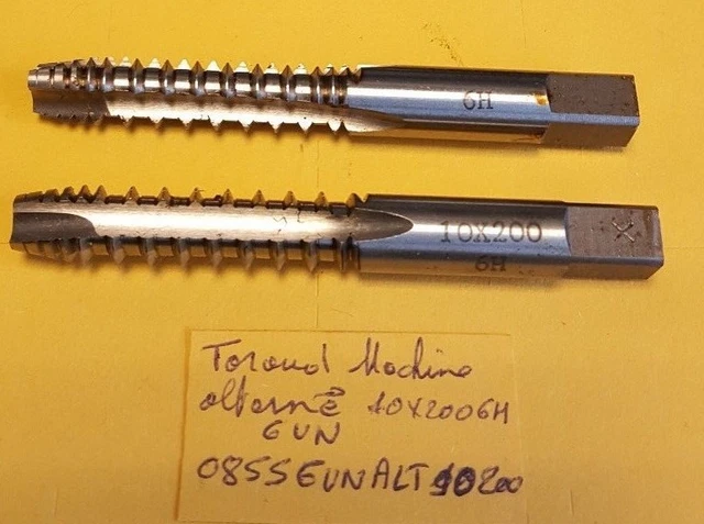Taraud Machine GUN HSS-M2 M9 X 1.25 – Pour Filetage Alterné