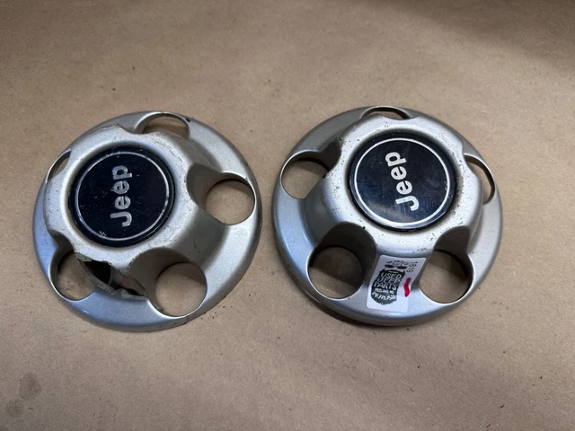 84-01 Jeep Wrangler YJ TJ XJ Cherokee Oem Wheel Center Cap Silver 52057619 Rim 2