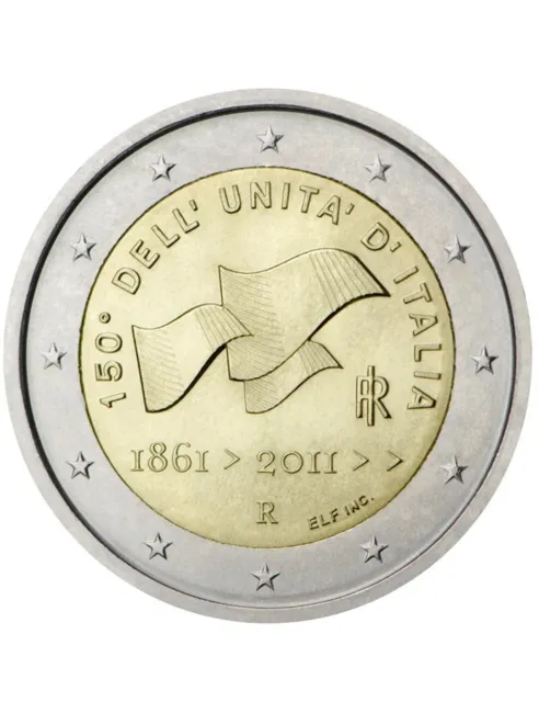 2 Euros Commémorative Italie 2011 Unification Italienne UNC Neuve