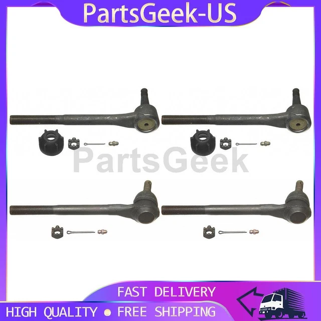 4x Inner Outer Steering Tie Rod End MOOG fits Chevrolet Camaro 1982-1992