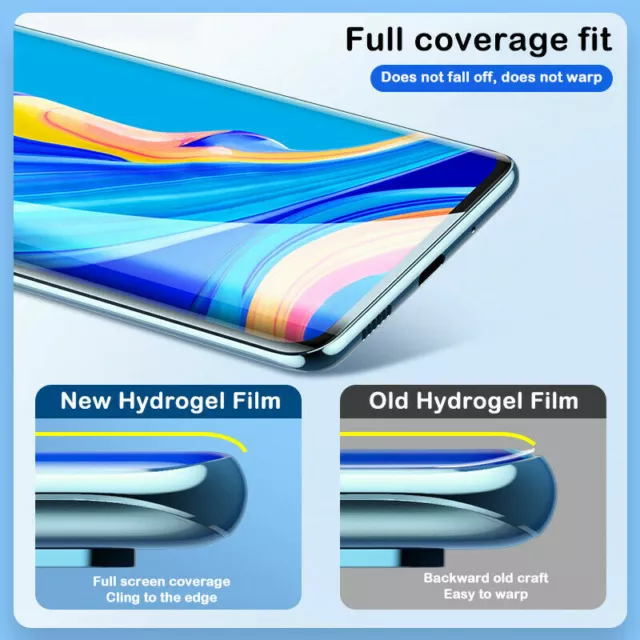 For SAMSUNG GALAXY S8 PLUS FULL COVER HYDROGEL FILM SCREEN PROTECTOR GENUINE 2