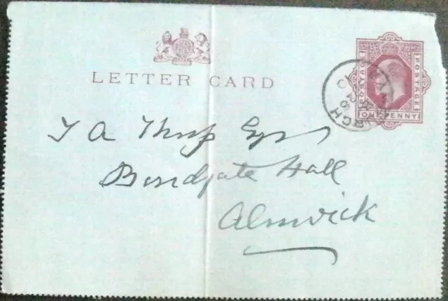 GB - King Edward VII - One Penny Letter Card - Postal Stationery - 1910